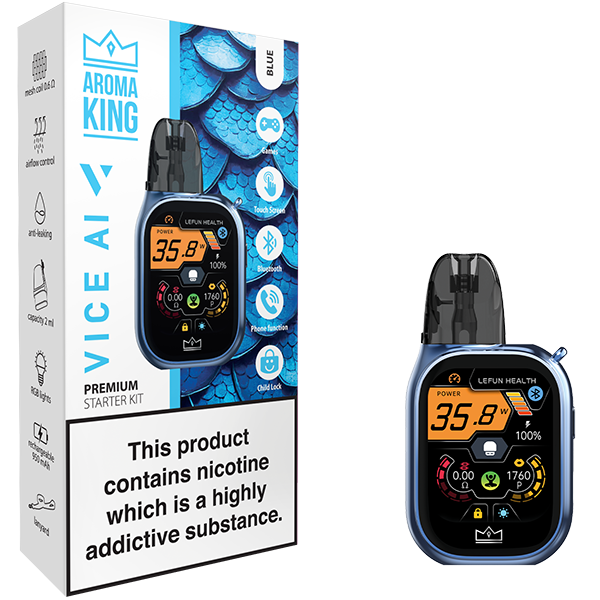 Aroma King VICE AI Starter Kit Blue (Device + Pod)