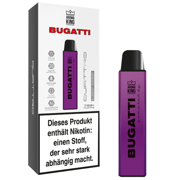 Aroma King Bugatti Quattro Blueberry Raspberry EOL