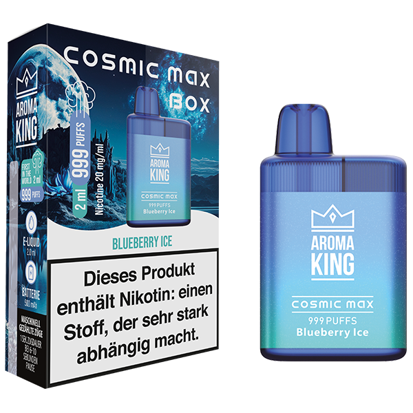 Aroma King Cosmic Max Box Blueberry Ice 20mg EOL