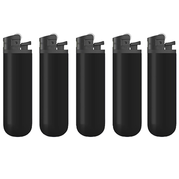 FLS by ATOMIC-Reibrad Feuerzeug FW Softflame Einweg Schwarz