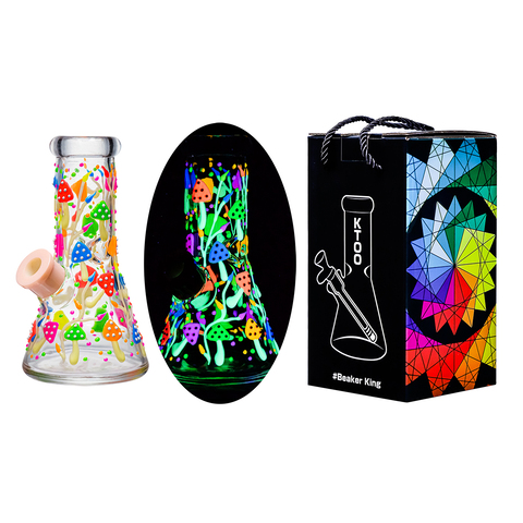 AT-Glas Bong 20,5cm Glow in th