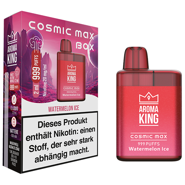Aroma King Cosmic Max Box Watermelon Ice 20mg EOL