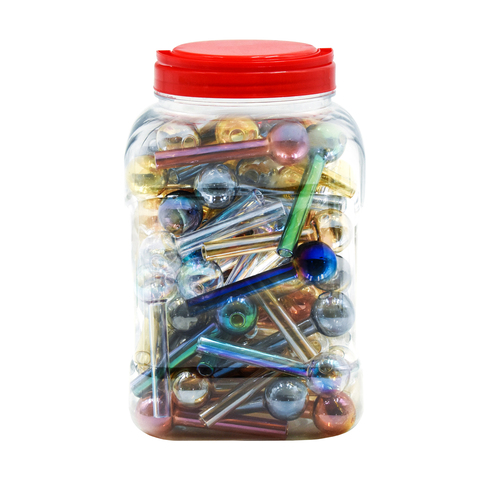 AT-Glas Pipe 10cm 2-Tone Sorti