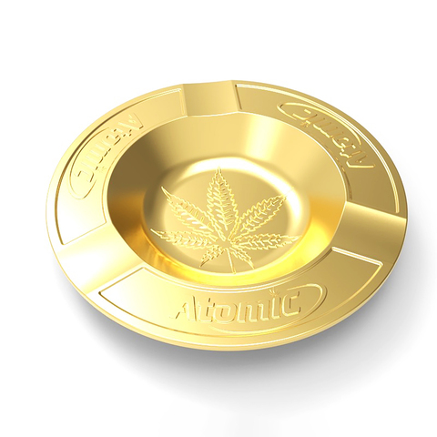 AT-Aschenbecher ø 100mm gold H