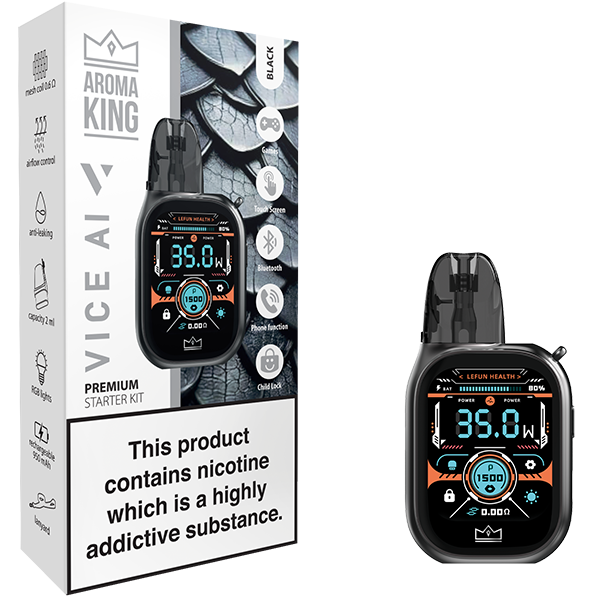 Aroma King VICE AI Starter Kit Black (Device + Pod)