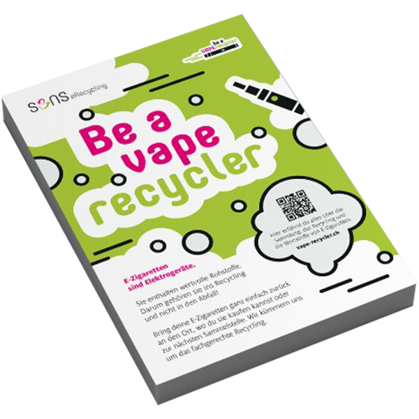 Sens Vape Recycling Flyer Deutsch