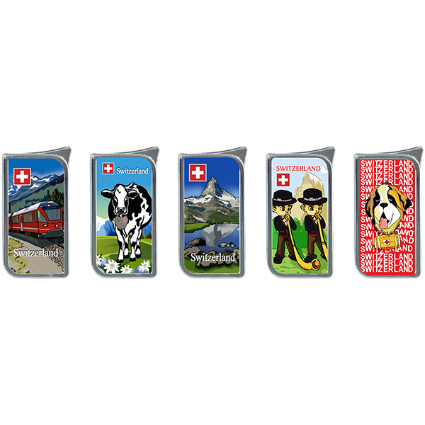 Atomic Eletronik Feuerzeug Doming Chrom Switzerland