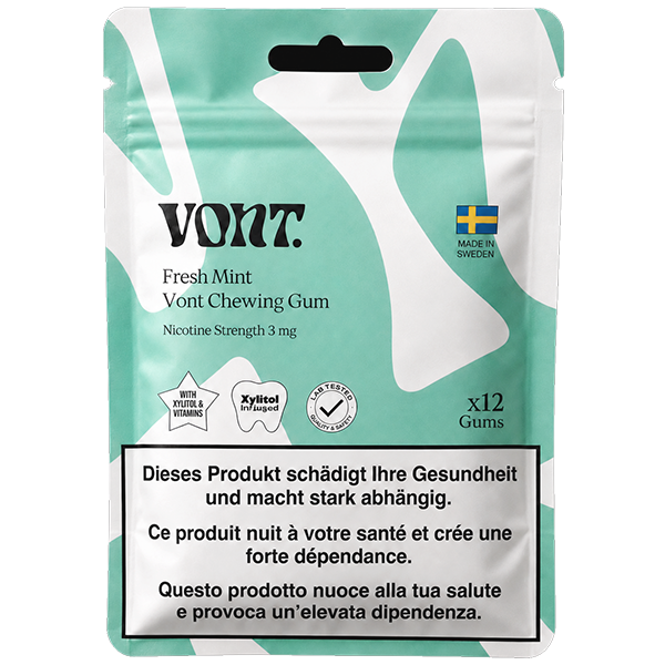 Vont Chewing Gum Fresh Mint 3mg