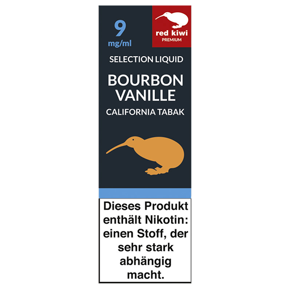 Red Kiwi Selection Liquid Bourbon Vanille 10ml 9mg