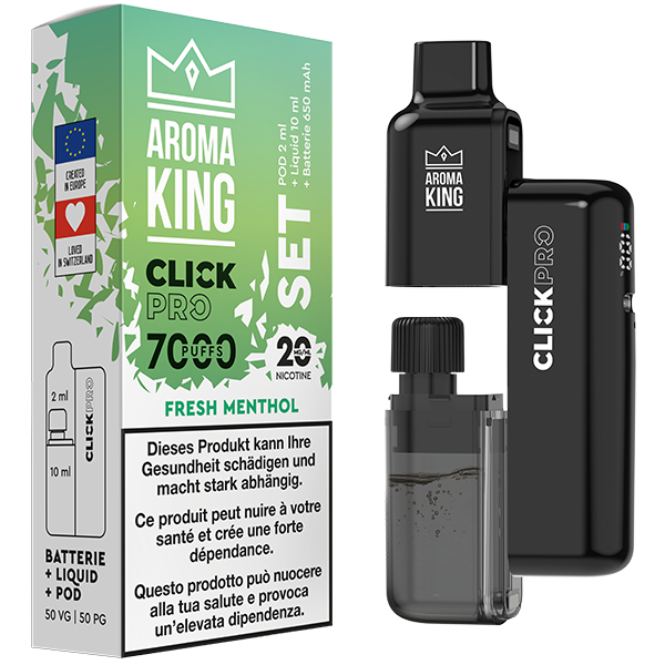 Aroma King Click Pro 7000 SET Fresh Menthol