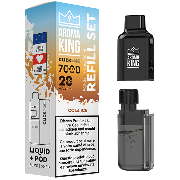 Aroma King Click Pro 7000 Cola Ice (Pod + Liquid)