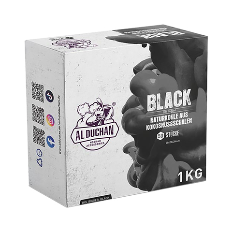 Al Duchan BLACK Shisha Kohle 2