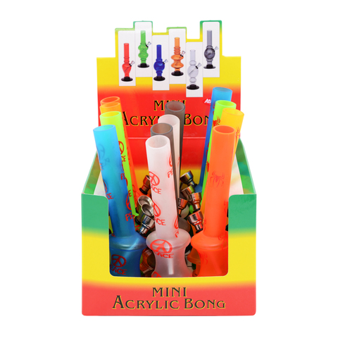 AT-Acryl Bong 20cm Peace & Spi