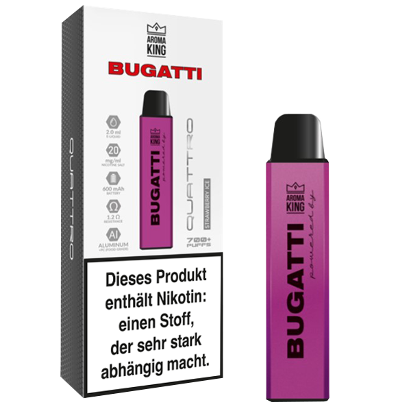 Aroma King Bugatti Quattro Strawberry Ice EOL