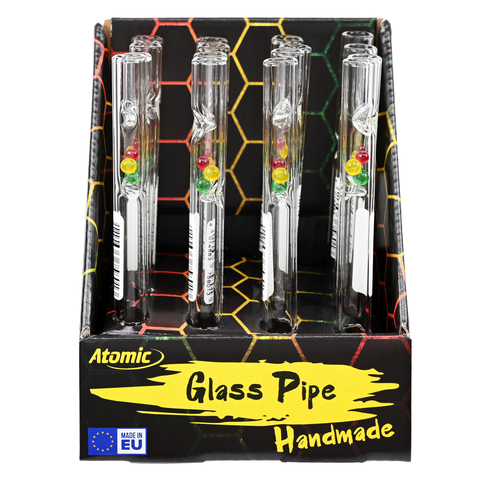 AT-Glass Pipe Rasta Balls